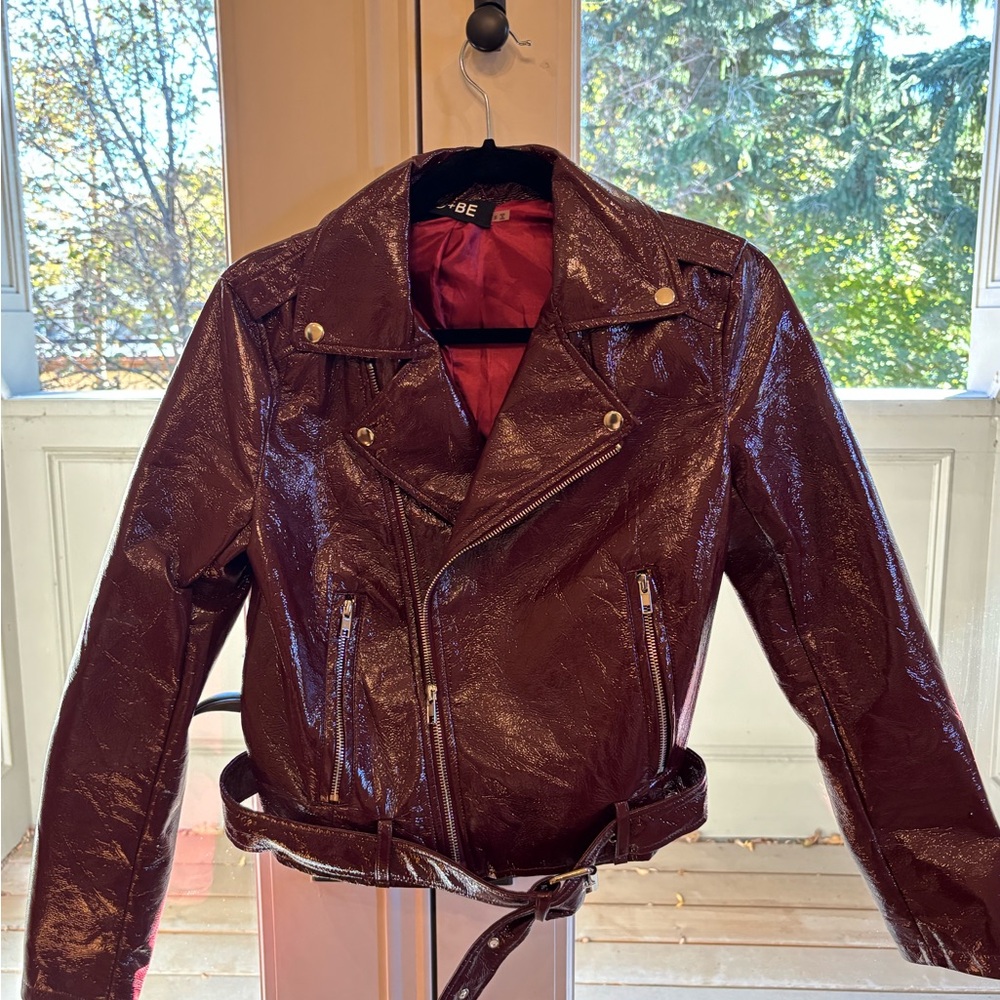 DO+BE Glossy Maroon Jacket